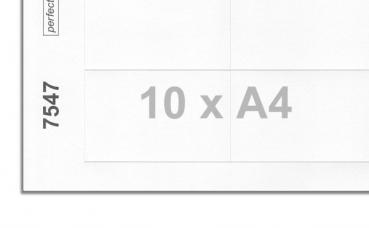 Druckbögen für Namensschild vista 50